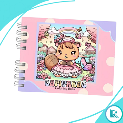 Caderno De Colorir Capivara 50 Folhas/ Capa Dura
