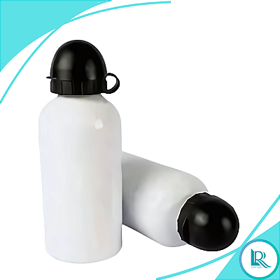 6- Squeeze P/ Sublimação Alumínio Bolinha Branco 500ml