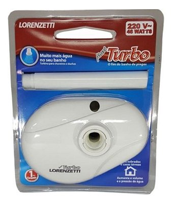 Pressurizador Maxi Turbo Para Chuveiro 220V Branco Lorenzetti