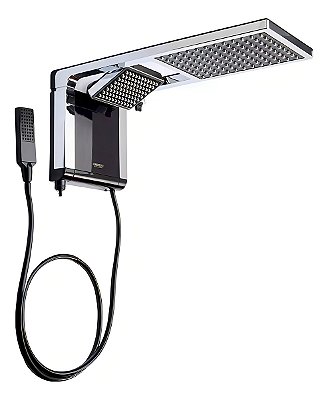 Chuveiro Acqua Duo Ultra Black Cromado 220V 7800W 3065B Lorenzetti
