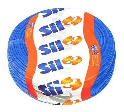 Fio Cabo Flexível 2,5MM Azul 750V Rolo 100 Metros Sil