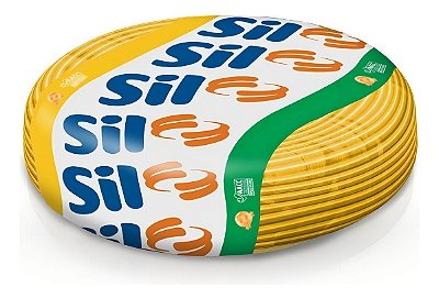 Fio Cabo Flexível 2,5MM Amarelo 750V Rolo 100 Metros Sil