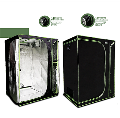 Estufa 3em1 275x120x200cm para Cultivo Indoor Master Tents Mylar 600D PRO