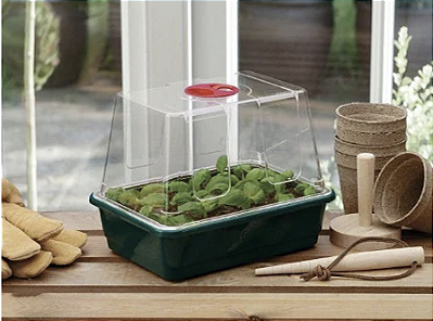 ESTUFA CLONAGEM E GERMINAÇÃO PEQUENA HIGH DOME 23x17x19 Cm - ACRILICO RIGIDO ULTRA-CLEAN