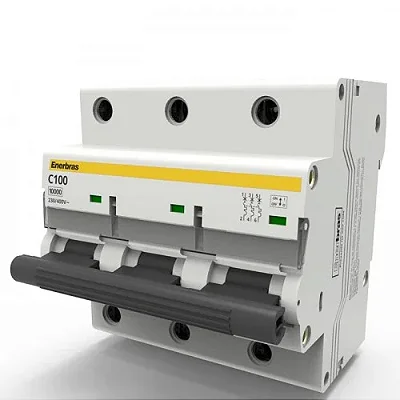 Disjuntor TRI 100A Curva C 10KA Enerbras