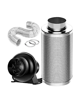 Kit Exaustor 100mm Vivosun + Filtro de Carvão + Duto - [110v/220v]