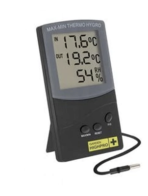 Termohigrômetro Garden HighPro com Sonda Externa - Temperatura e Umidade