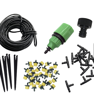 Kit Irrigação Para 20 Vasos/horta Gotejamento (kit Completo)