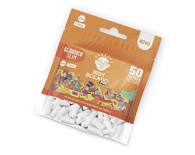 Filtro Bem Bolado Clássico Pop Slim - 6mm com 50 Filtros