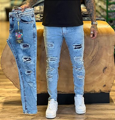 Calça jeans City Denim - jogador -