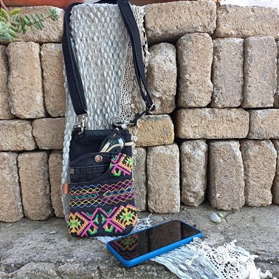Bolsa Carteira Porta Celular Machu Picchu