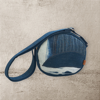 Shoulder Bag Redonda Jeans Mesclado