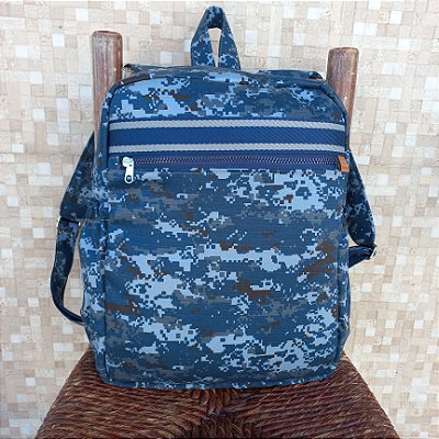 Mochila CAMUFLADA AZUL