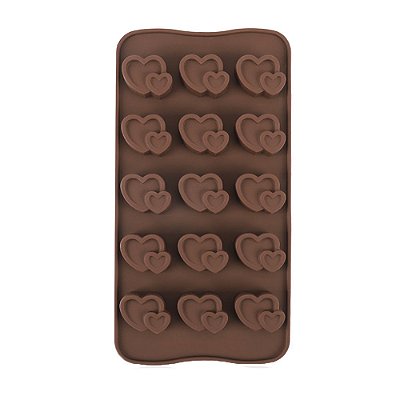 Molde de Silicone Atacado Chocolate Bombom Mini Sabonete Coração C04