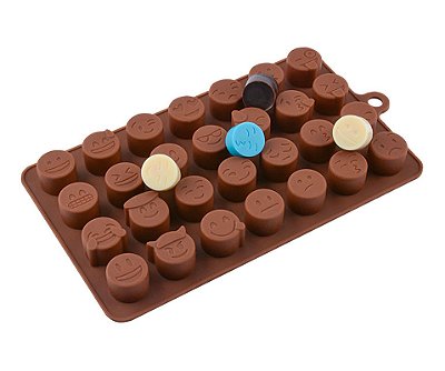 Forma Molde Silicone Emoji Memes Emoticon Chocolate
