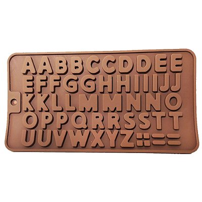 Molde Forma Silicone Letras Alfabeto Pasta Americana Biscuit