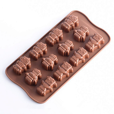 Molde Silicone Atacado Robôs Robozinho Chocolate Biscuit Resina
