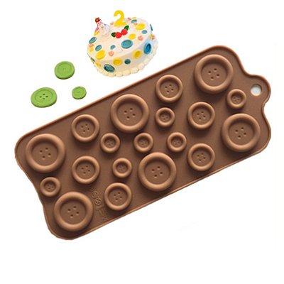 Molde de Silicone Atacado Botão Botões Chocolate Bicuit Bolos