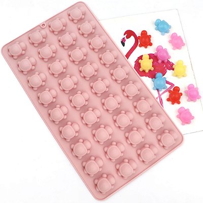 Molde de Silicone Atacado Mini Tartaruga Chocolate Biscuit Resina