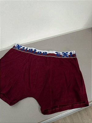 Cueca Boxer em Cotton Bordô