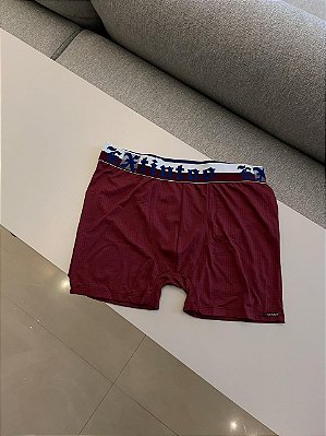 Cueca Boxer tecido Aero-dry Bordo