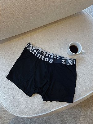 Cueca Boxer lisa Preta 0924