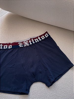 Cueca Boxer em Cotton 0913 azul marinho