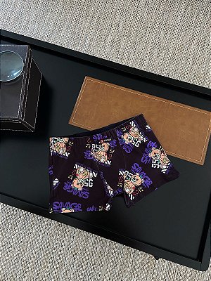Cueca Boxer Savage preta