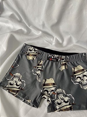 Cueca Boxer charuto cinza 0912