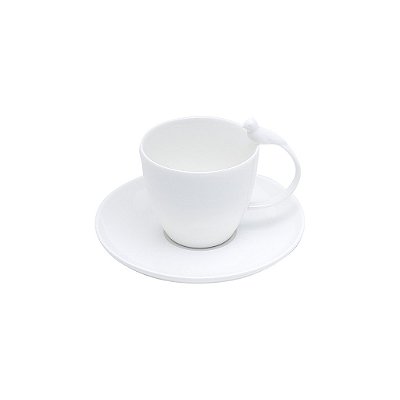Conjunto 6 Xícaras de Chá de Porcelana com Pires Birds 200ml - Wolff