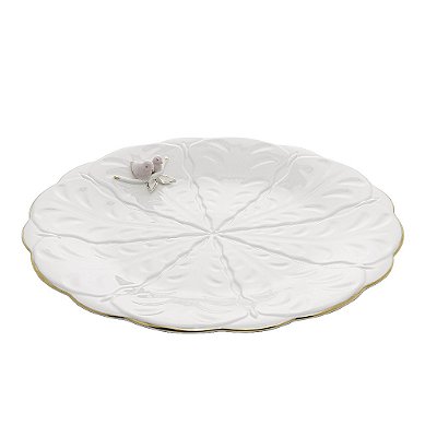 Prato para Bolo de Porcelana Birds 30 cm - Wolff