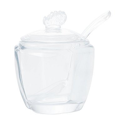 Açucareiro de Vidro com Colher Butterfly 130ml - Wolff