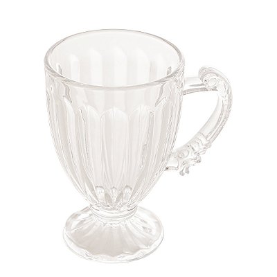 Conjunto 6 Xícaras de Chá de Cristal Ecológico com Pé Imperial 200ml - Lyor