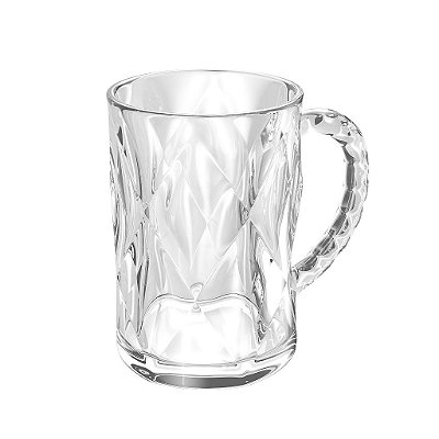 Conjunto 6 Canecas para Cappuccino de Vidro Diamond 170ml - Lyor