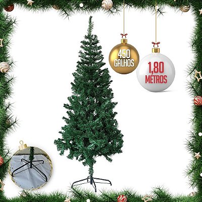 Árvore de Natal Dinatale 180cm 400 Galhos