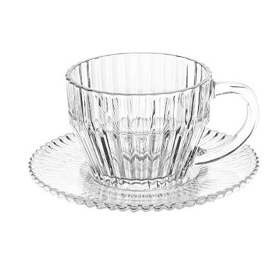 Conjunto 4 Xícaras de Chá de Cristal Império 220ml - Wolff