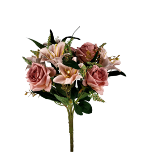 Buque Rosa com Lírio 35cm