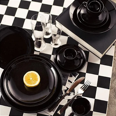 Prato Fundo 21cm Coup Black - Oxford