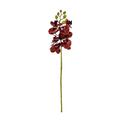 Haste Orquídea 3D Mini 60cm - Amarelo com Vermelho