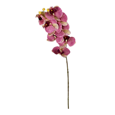 Haste Orquídea 78cm - Amarelo com Pink