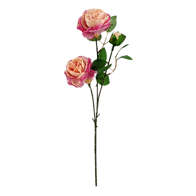 Haste Rosa com 3 Flores 66cm - Rosa