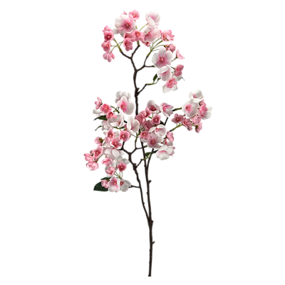 Haste Pessegueiro 97cm - Branco com Rosa