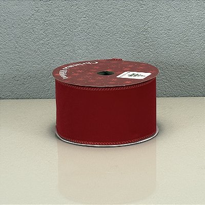 Fita Decorativa Natalina com Estampa 6.3cm x 9.14m