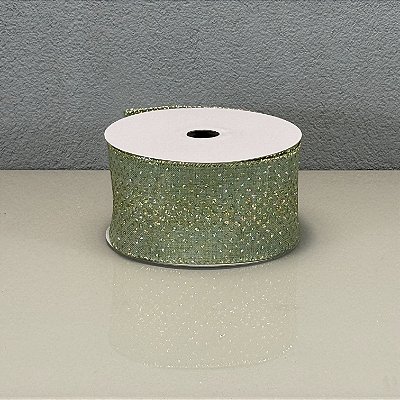 Fita Decorativa Estampa Poá 6.3cm x 9.14m