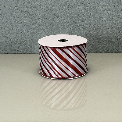 Fita Decorativa Listrada 6.3cm x 9.14m
