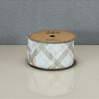 Fita Decorativa Listrada Estampada 6.3cm x 9.14m