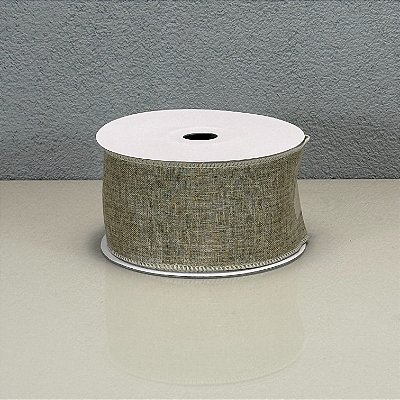Fita Decorativa Natural 6.3cm x 9.14m