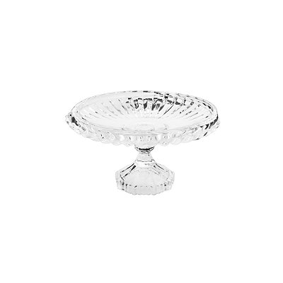 Prato para Bolo Renaissance com Pé de Cristal - Lyor