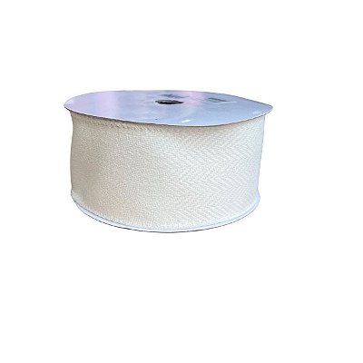Fita Decorativa Branca 6.3cm x 9.14m