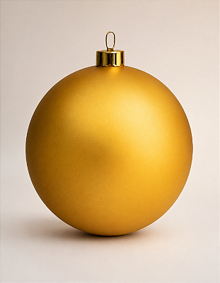 Bola de Natal Dourada 15cm Fosca